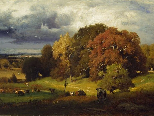 Autumn Oaks by George Inness, circa 1875