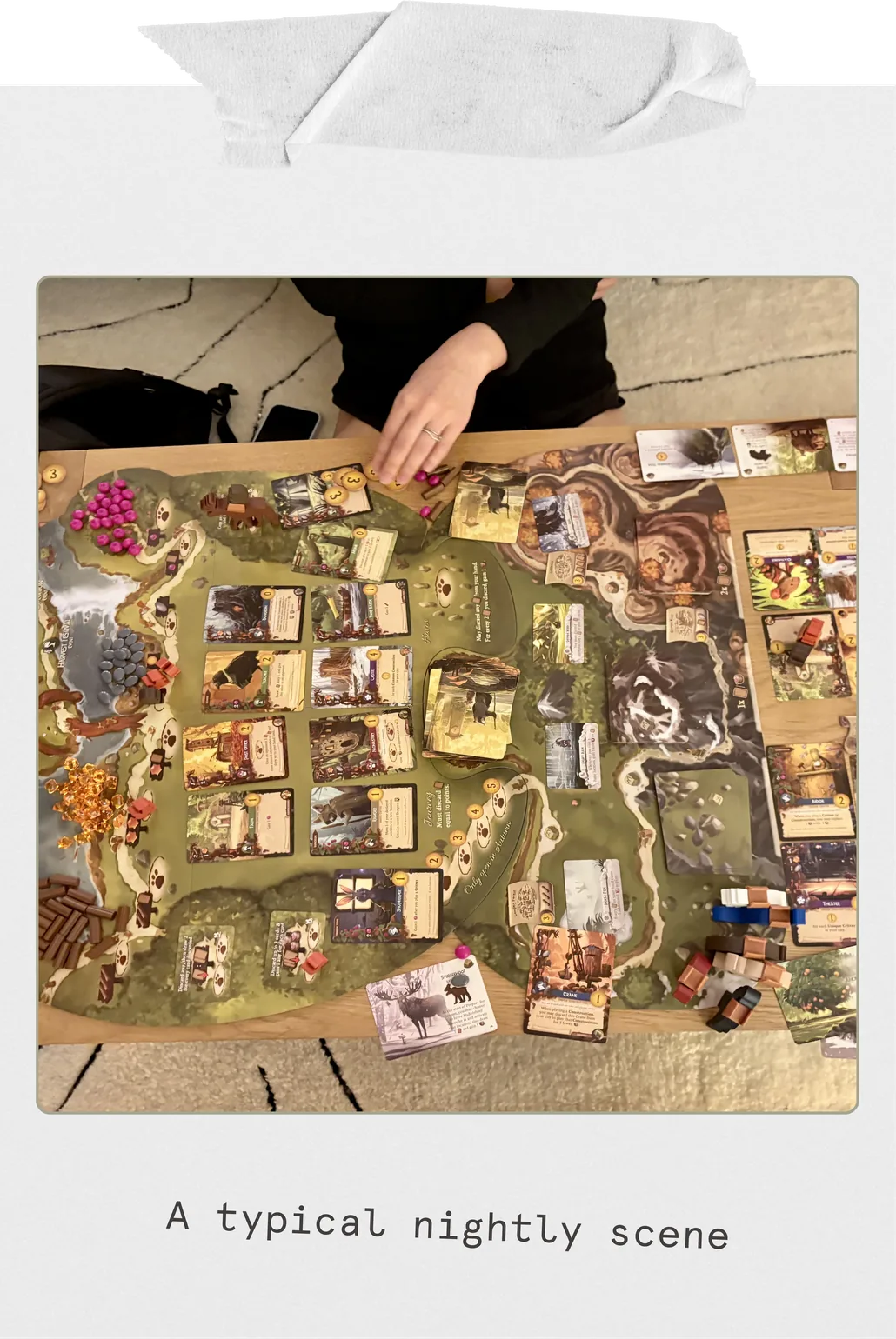 A polaroid of strategy board games