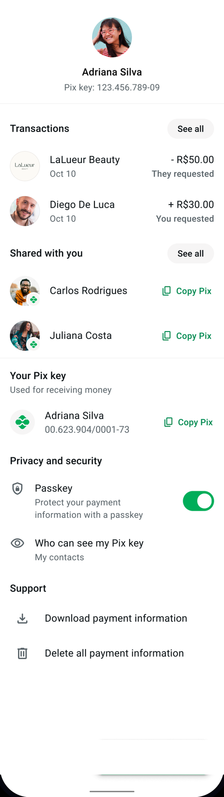 Payments Home